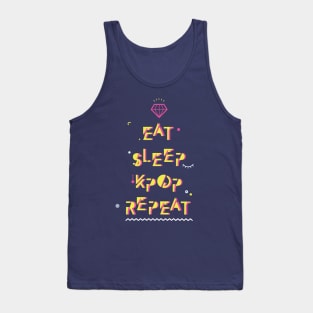 Eat Sleep Kpop Repeat Tank Top